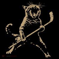 Cat Playing Ice Hockey Women's Tank Top thumb 5