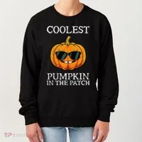 Coolest Pumpkin In The Patch Halloween Women's Sweatshirt thumb 0