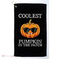 Coolest Pumpkin In The Patch Halloween Golf Towel thumb 0
