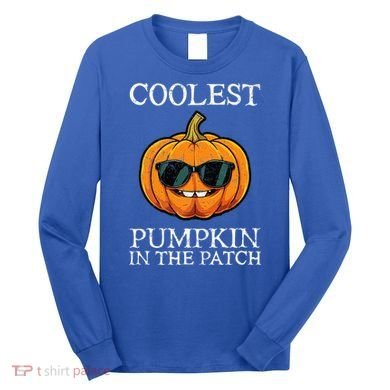 Coolest Pumpkin In The Patch Halloween Long Sleeve Shirt