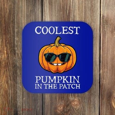 Coolest Pumpkin In The Patch Halloween Coaster