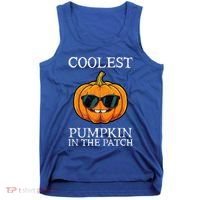 Coolest Pumpkin In The Patch Halloween Tank Top thumb 0