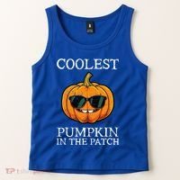 Coolest Pumpkin In The Patch Halloween Tank Top thumb 2