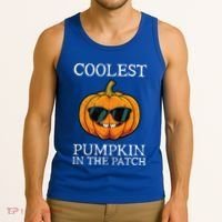 Coolest Pumpkin In The Patch Halloween Tank Top thumb 3