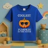 Coolest Pumpkin In The Patch Halloween Toddler T-Shirt thumb 3