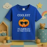 Coolest Pumpkin In The Patch Halloween Toddler T-Shirt thumb 3