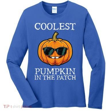 Coolest Pumpkin In The Patch Halloween Women's Long Sleeve Shirt