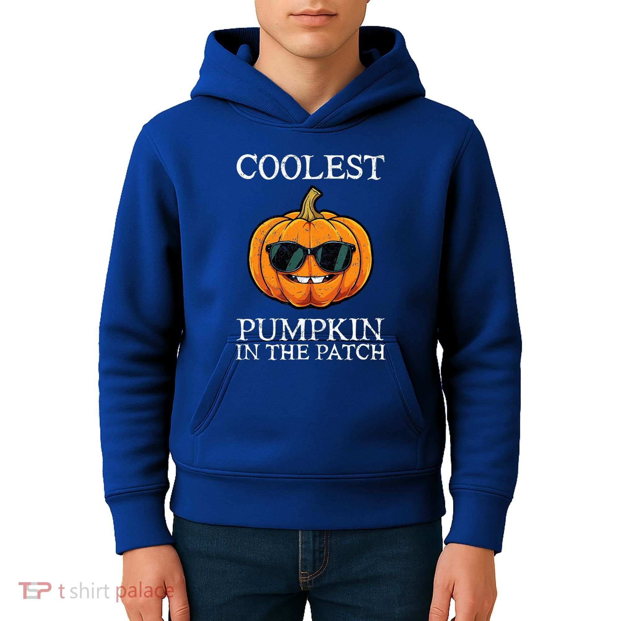 Coolest Pumpkin In The Patch Halloween Kids Hoodie