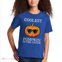 Coolest Pumpkin In The Patch Halloween Kids T-Shirt thumb 2