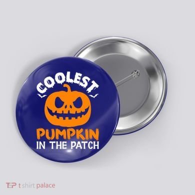 Coolest Pumpkin In The Patch For Halloween Fans Gift Button