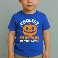 Coolest Pumpkin In The Patch For Halloween Fans Gift Toddler T-Shirt thumb 2