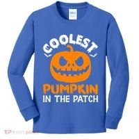 Coolest Pumpkin In The Patch For Halloween Fans Gift Kids Long Sleeve Shirt thumb 0