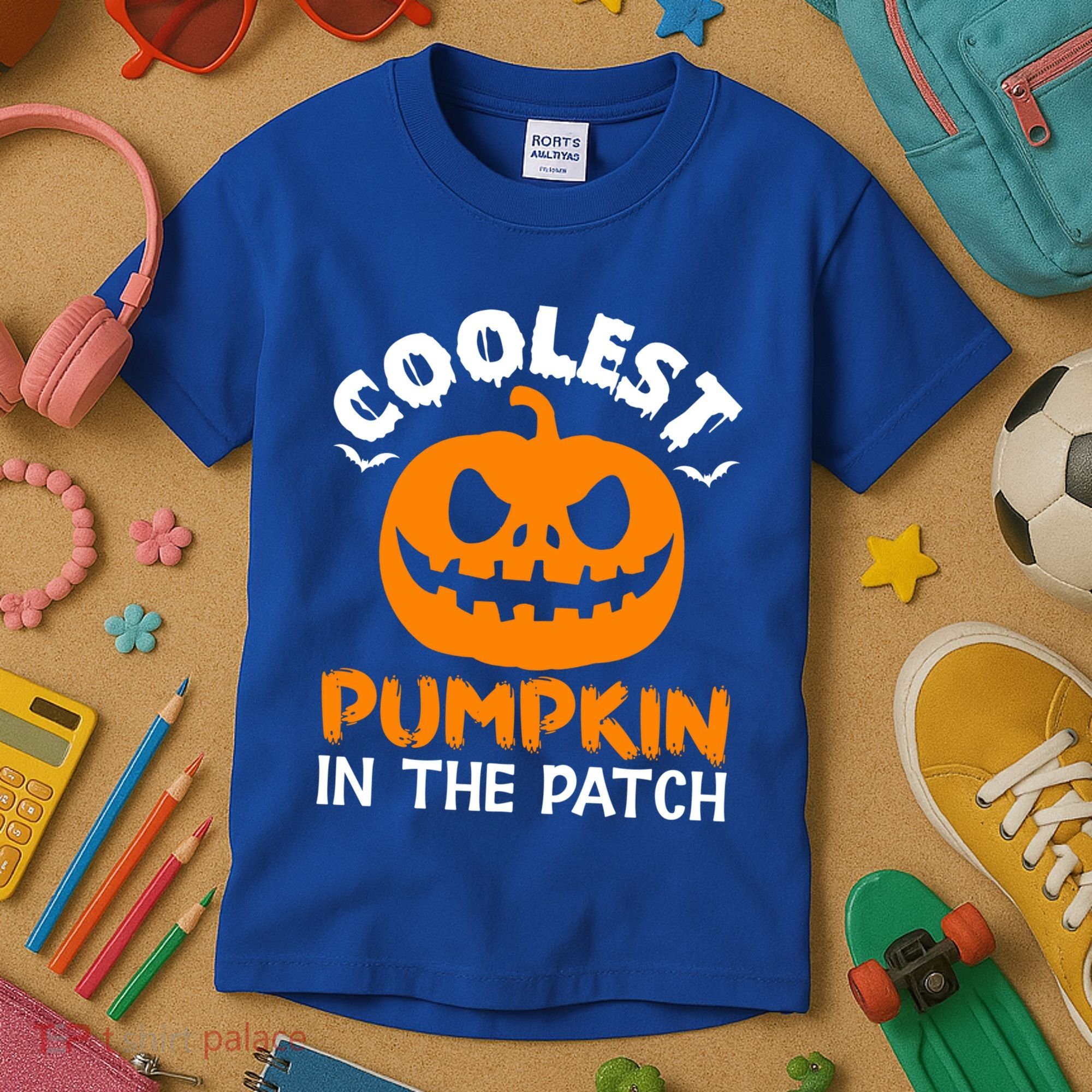 Coolest Pumpkin In The Patch For Halloween Fans Gift Kids T-Shirt