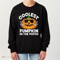 Coolest Pumpkin In The Patch Funny S Halloween Gift Women's Sweatshirt thumb 0