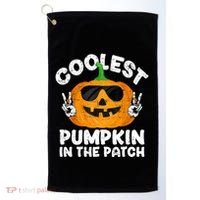 Coolest Pumpkin In The Patch Funny S Halloween Gift Golf Towel thumb 0