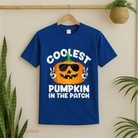 Coolest Pumpkin In The Patch Funny S Halloween Gift T-Shirt thumb 2