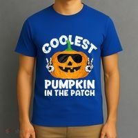 Coolest Pumpkin In The Patch Funny S Halloween Gift T-Shirt thumb 3