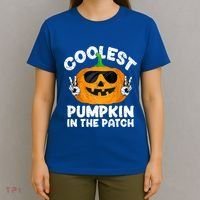 Coolest Pumpkin In The Patch Funny S Halloween Gift T-Shirt thumb 4