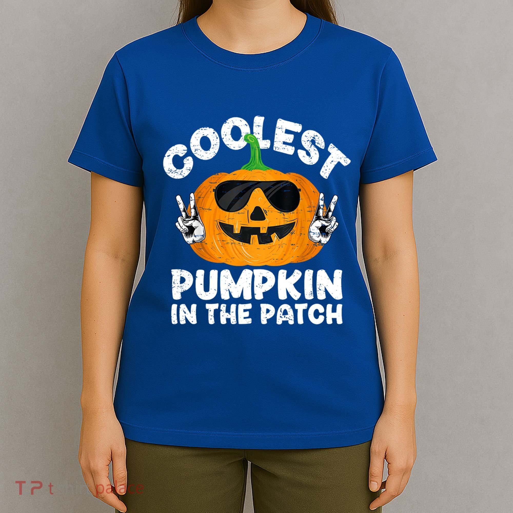 Coolest Pumpkin In The Patch Funny S Halloween Gift T-Shirt