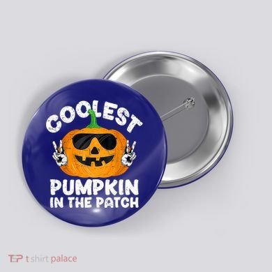Coolest Pumpkin In The Patch Funny S Halloween Gift Button