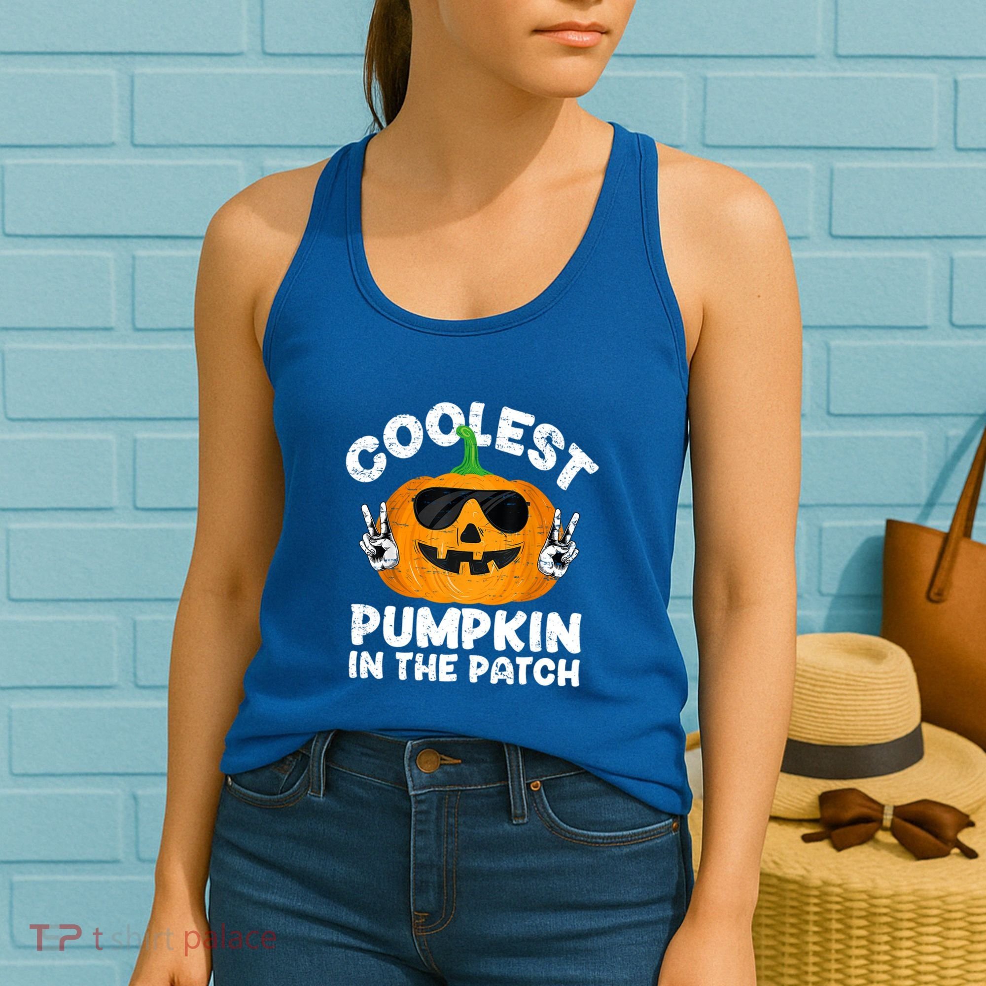 Coolest Pumpkin In The Patch Funny S Halloween Gift Women's Tank Top