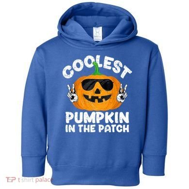 Coolest Pumpkin In The Patch Funny S Halloween Gift Toddler Hoodie