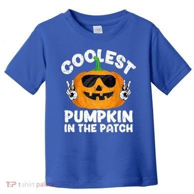 Coolest Pumpkin In The Patch Funny S Halloween Gift Toddler T-Shirt