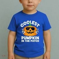 Coolest Pumpkin In The Patch Funny S Halloween Gift Toddler T-Shirt thumb 2