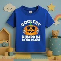 Coolest Pumpkin In The Patch Funny S Halloween Gift Toddler T-Shirt thumb 3