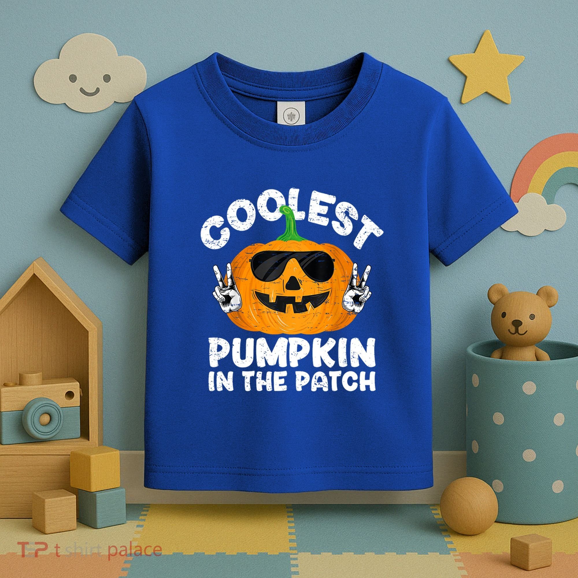 Coolest Pumpkin In The Patch Funny S Halloween Gift Toddler T-Shirt