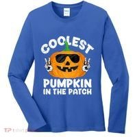 Coolest Pumpkin In The Patch Funny S Halloween Gift Women's Long Sleeve Shirt thumb 0