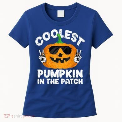 Coolest Pumpkin In The Patch Funny S Halloween Gift Women's T-Shirt