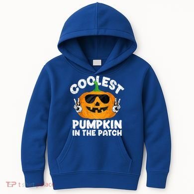 Coolest Pumpkin In The Patch Funny S Halloween Gift Kids Hoodie