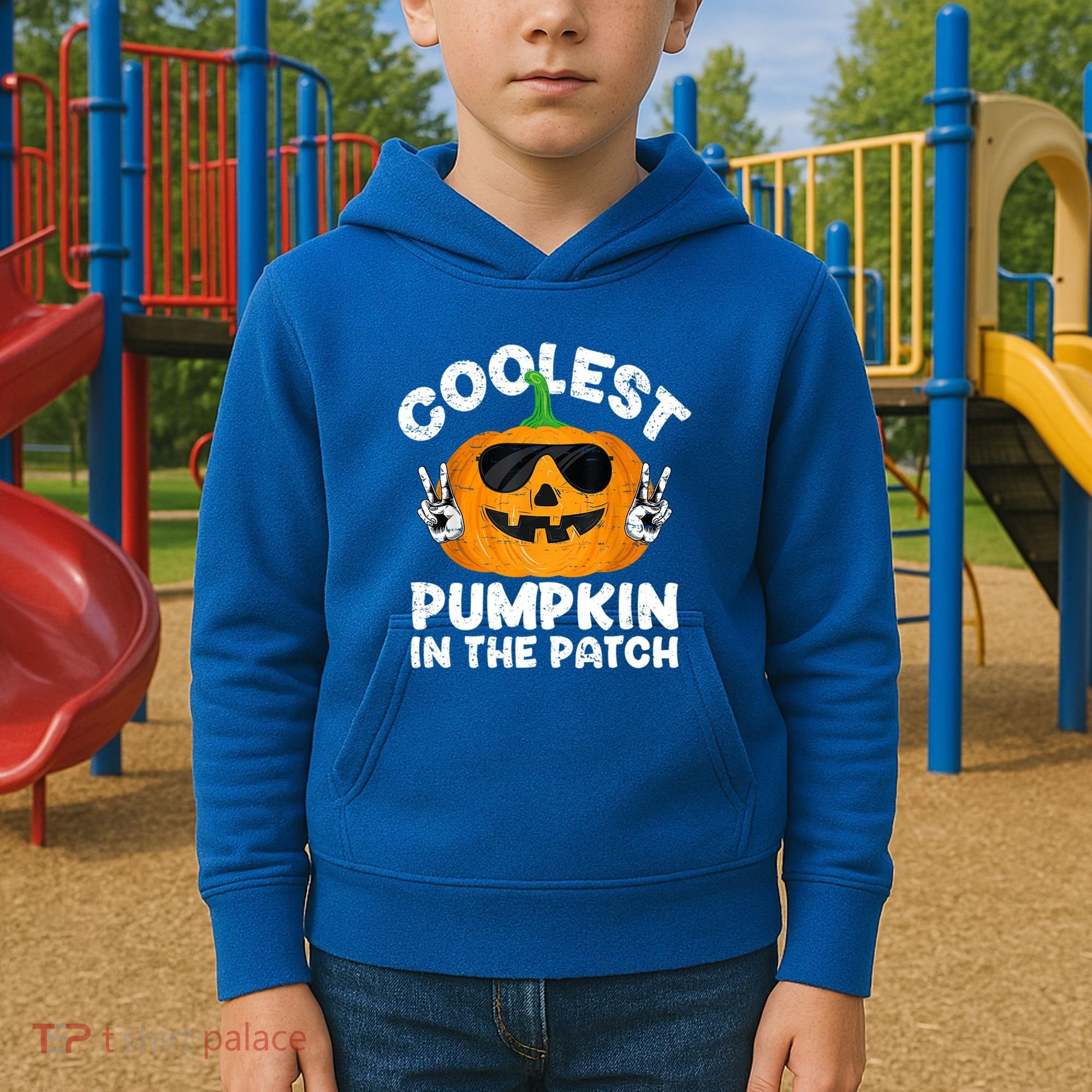 Coolest Pumpkin In The Patch Funny S Halloween Gift Kids Hoodie