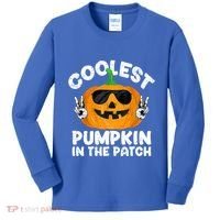 Coolest Pumpkin In The Patch Funny S Halloween Gift Kids Long Sleeve Shirt thumb 0