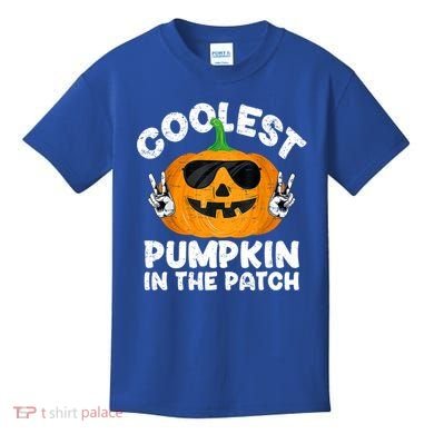 Coolest Pumpkin In The Patch Funny S Halloween Gift Kids T-Shirt