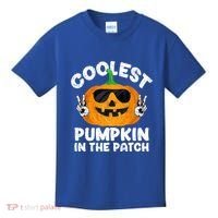 Coolest Pumpkin In The Patch Funny S Halloween Gift Kids T-Shirt thumb 0