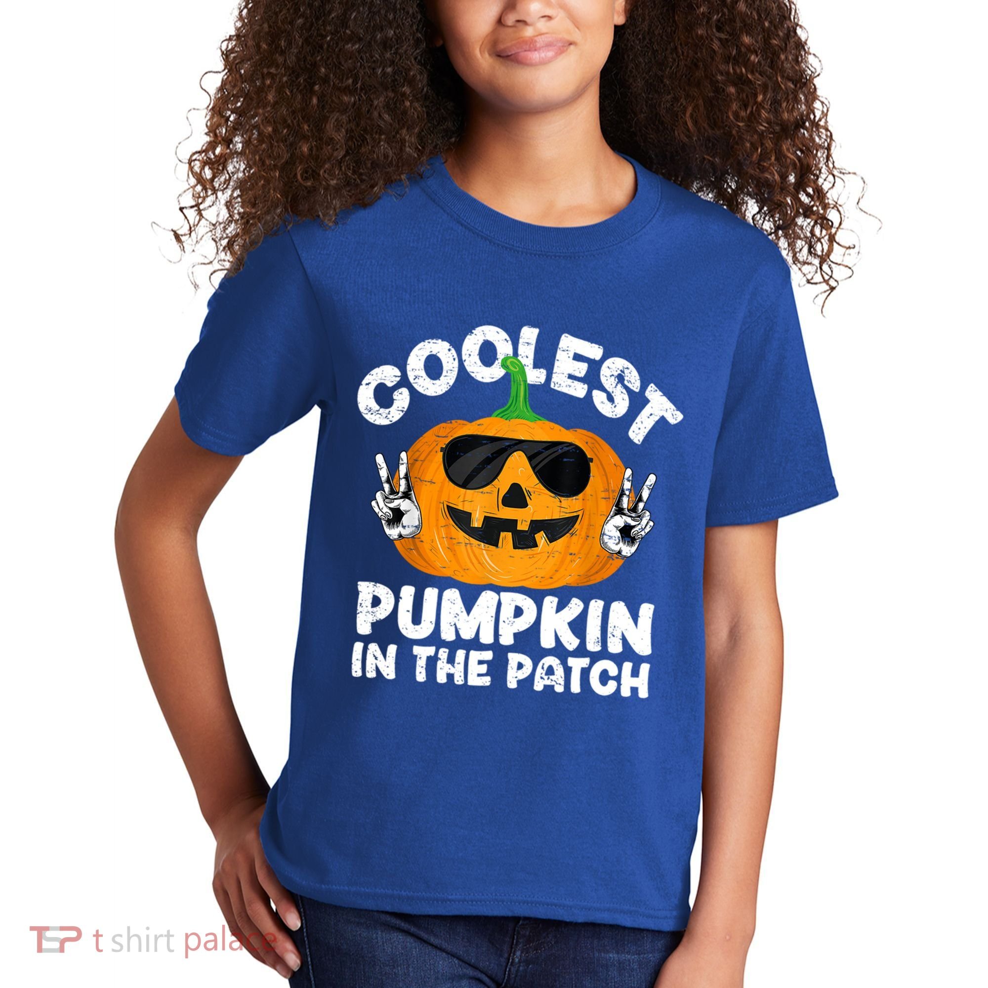 Coolest Pumpkin In The Patch Funny S Halloween Gift Kids T-Shirt