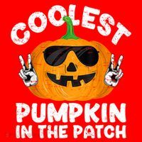 Coolest Pumpkin In The Patch Funny S Halloween Gift Santa Hat thumb 1