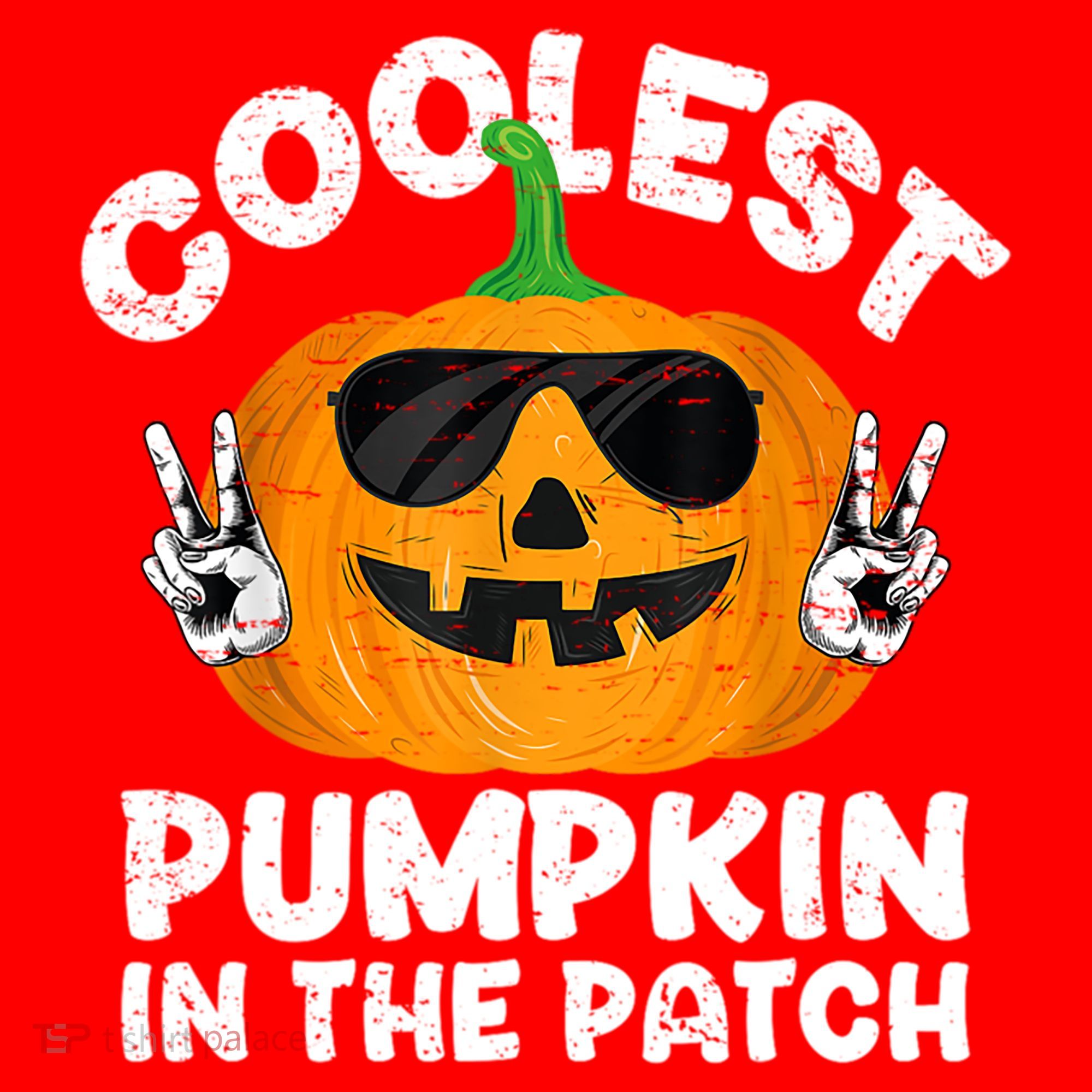 Coolest Pumpkin In The Patch Funny S Halloween Gift Santa Hat