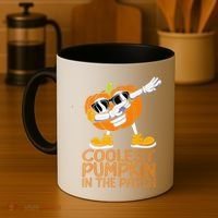 Coolest Pumpkin In The Patch Halloween Jackolantern Coffee Mug thumb 4