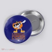 Coolest Pumpkin In The Patch Halloween Jackolantern Button thumb 0