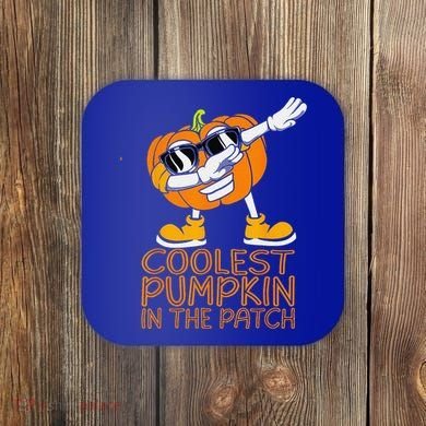 Coolest Pumpkin In The Patch Halloween Jackolantern Coaster