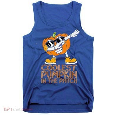 Coolest Pumpkin In The Patch Halloween Jackolantern Tank Top