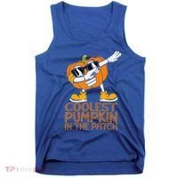 Coolest Pumpkin In The Patch Halloween Jackolantern Tank Top thumb 0