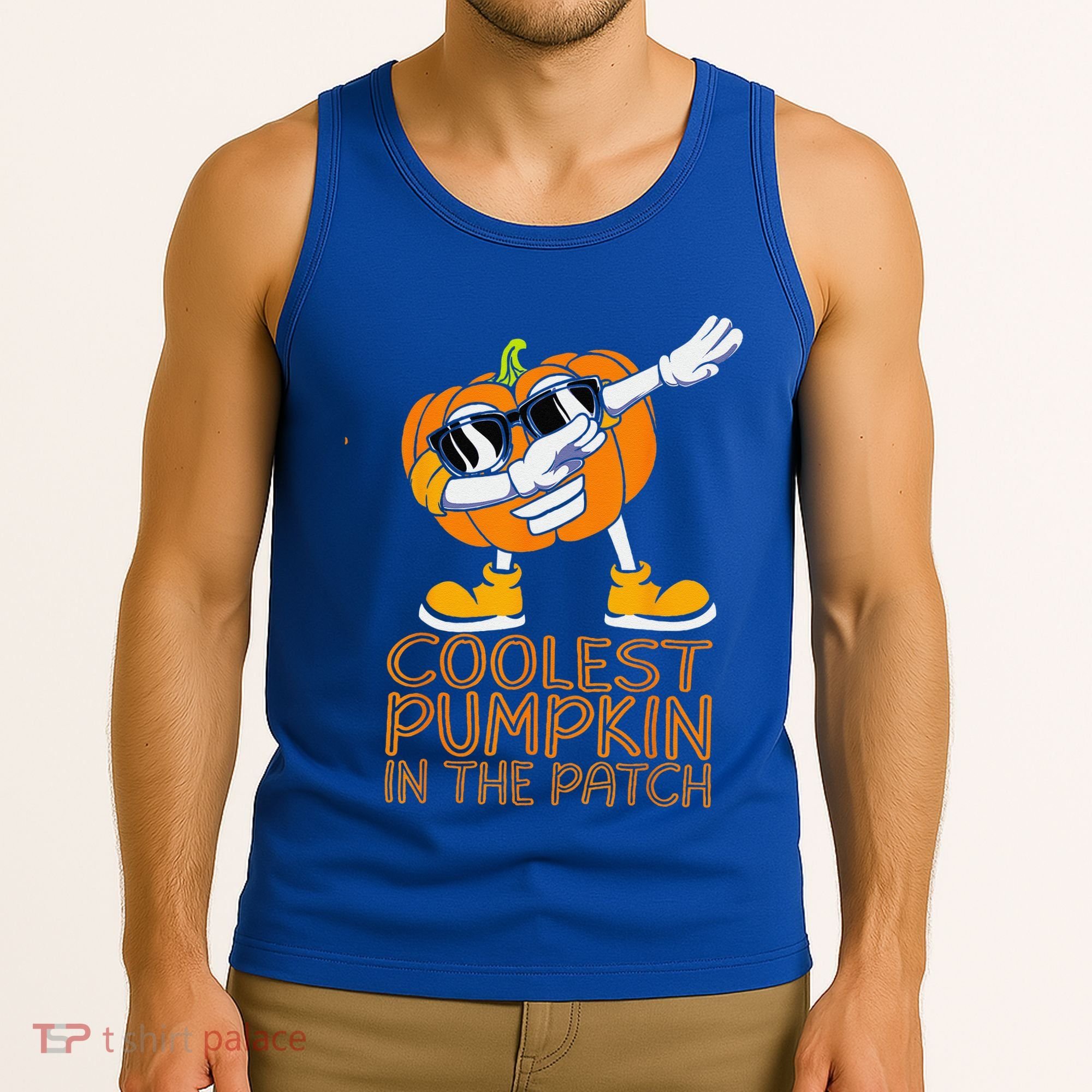 Coolest Pumpkin In The Patch Halloween Jackolantern Tank Top