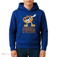 Coolest Pumpkin In The Patch Halloween Jackolantern Kids Hoodie thumb 4