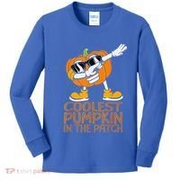 Coolest Pumpkin In The Patch Halloween Jackolantern Kids Long Sleeve Shirt thumb 0