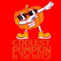 Coolest Pumpkin In The Patch Halloween Jackolantern Santa Hat thumb 1