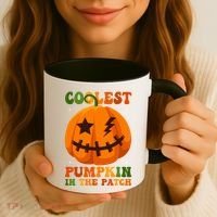 Coolest Pumpkin In The Patch Groovy Happy Halloween Cool Gift Coffee Mug thumb 3